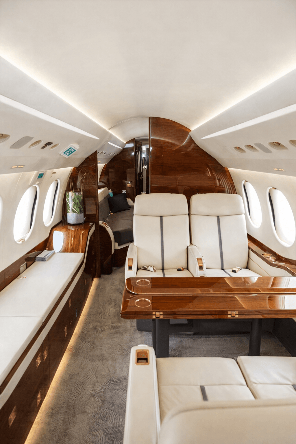 Private aviation scene.