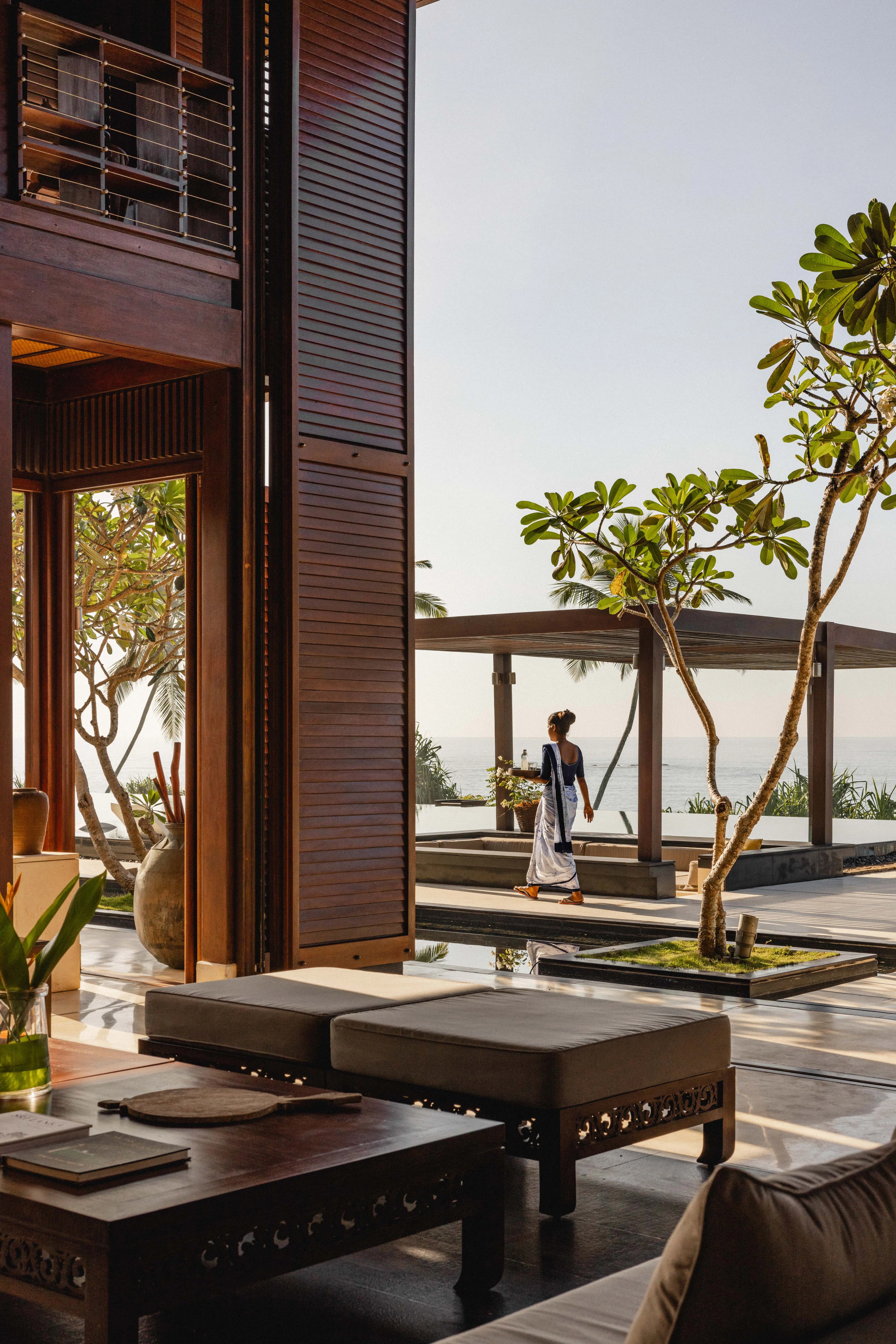 Refined luxury travel setting.