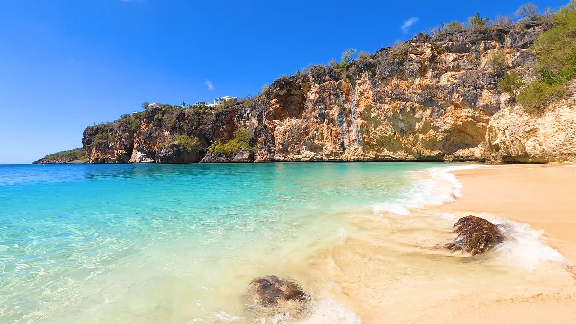 Clifftop estate above Little Bay, Anguilla.