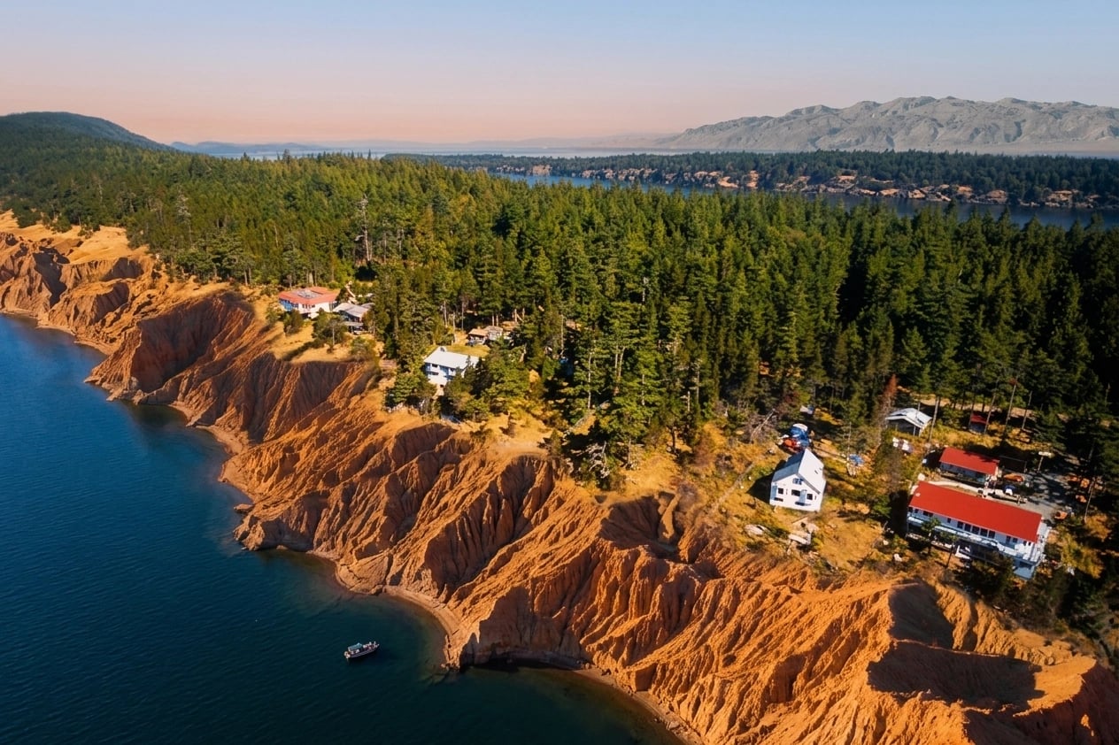 Pacific fjord and old-growth temperate rainforest of the British Columbia coast, the Great Bear Rainforest.