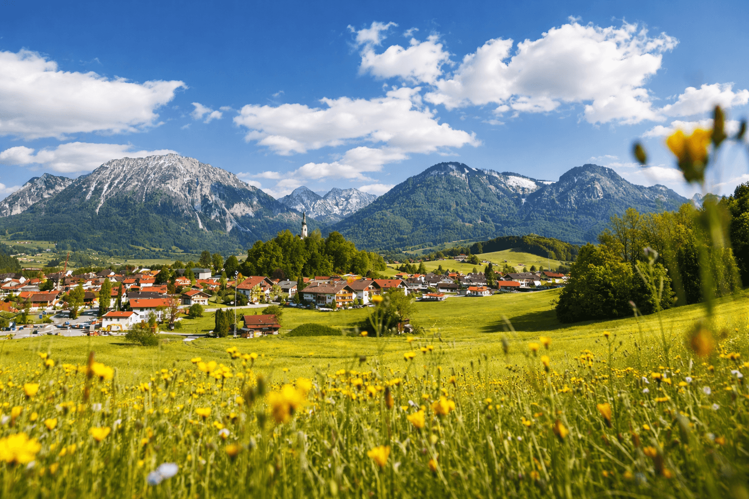 Private lakeside estate beneath the Bavarian Alps, Chiemgau, Germany.