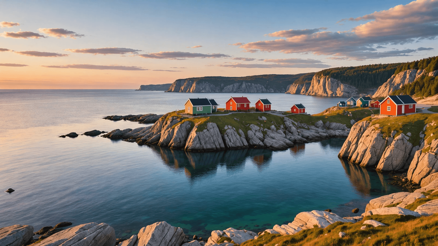 Private granite-shore estate in the Bohuslän archipelago, West Coast of Sweden.