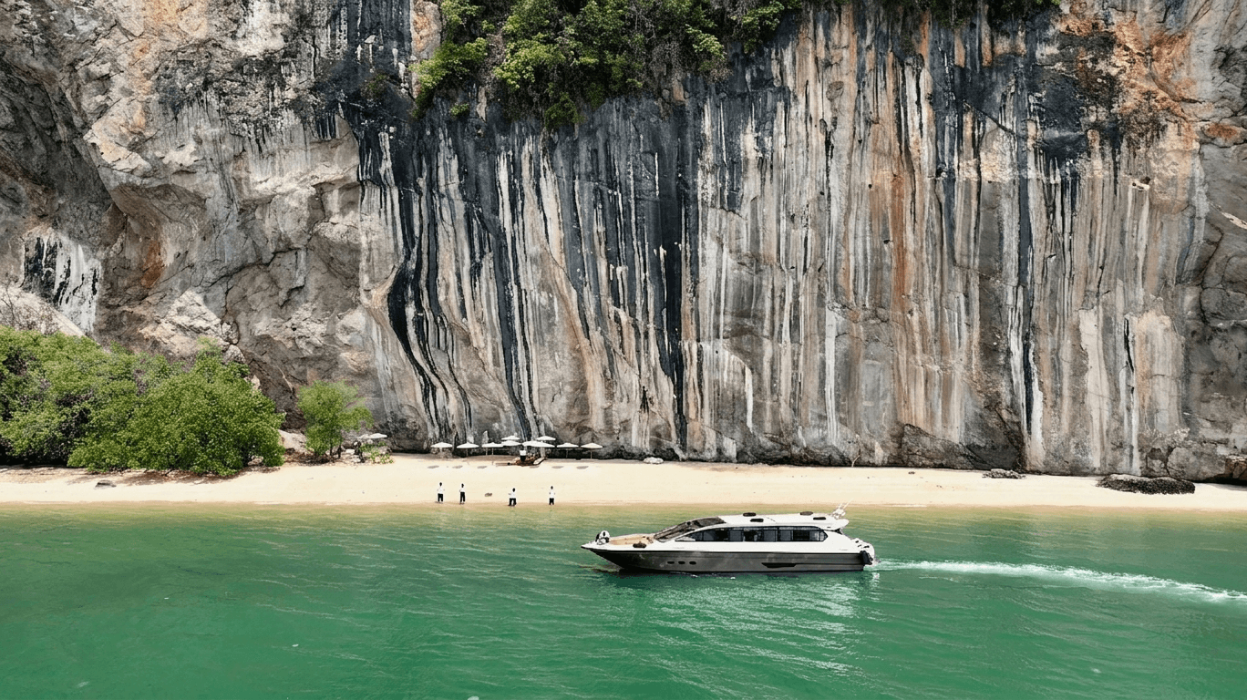 Private beachfront estate on Koh Yao Noi, Phang Nga Bay, Thailand.